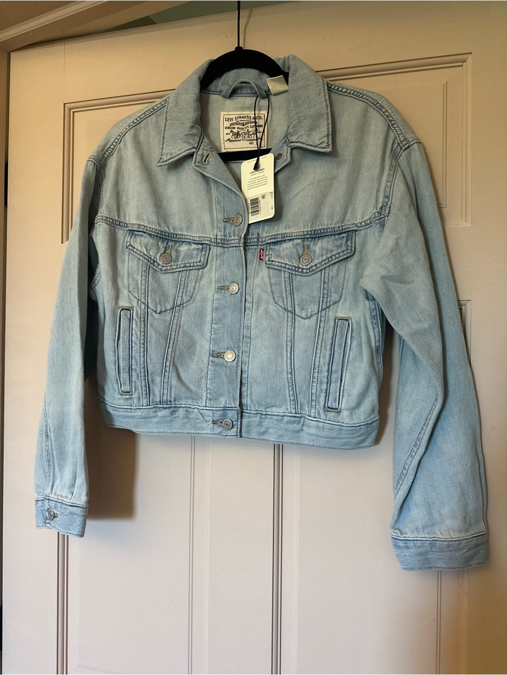 Levi's Light Wash Denim Trucker Jacket - Pale Blue